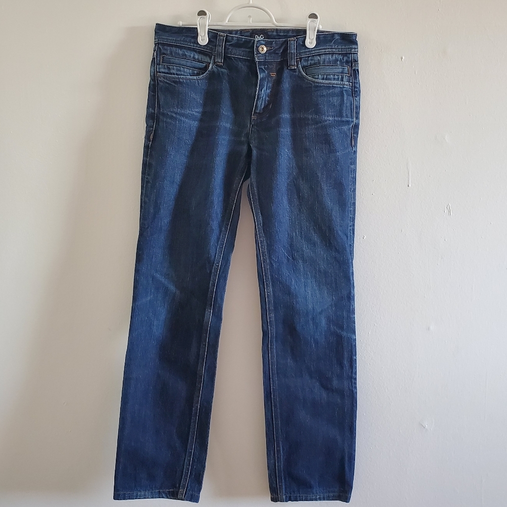 Dolce & Gabbana Women's Straight Leg Jeans - Dark Blue Denim